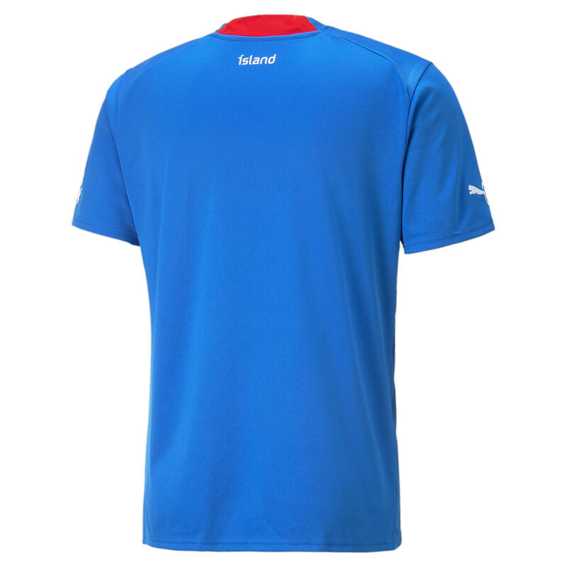 Camiseta Islandia Local 22/23 Réplica Hombre PUMA Electric Blue Lemonade