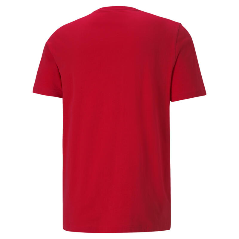 Essentials T-Shirt mit dezentem Logoprint Herren PUMA High Risk Red Cat PUMA  - DECATHLON