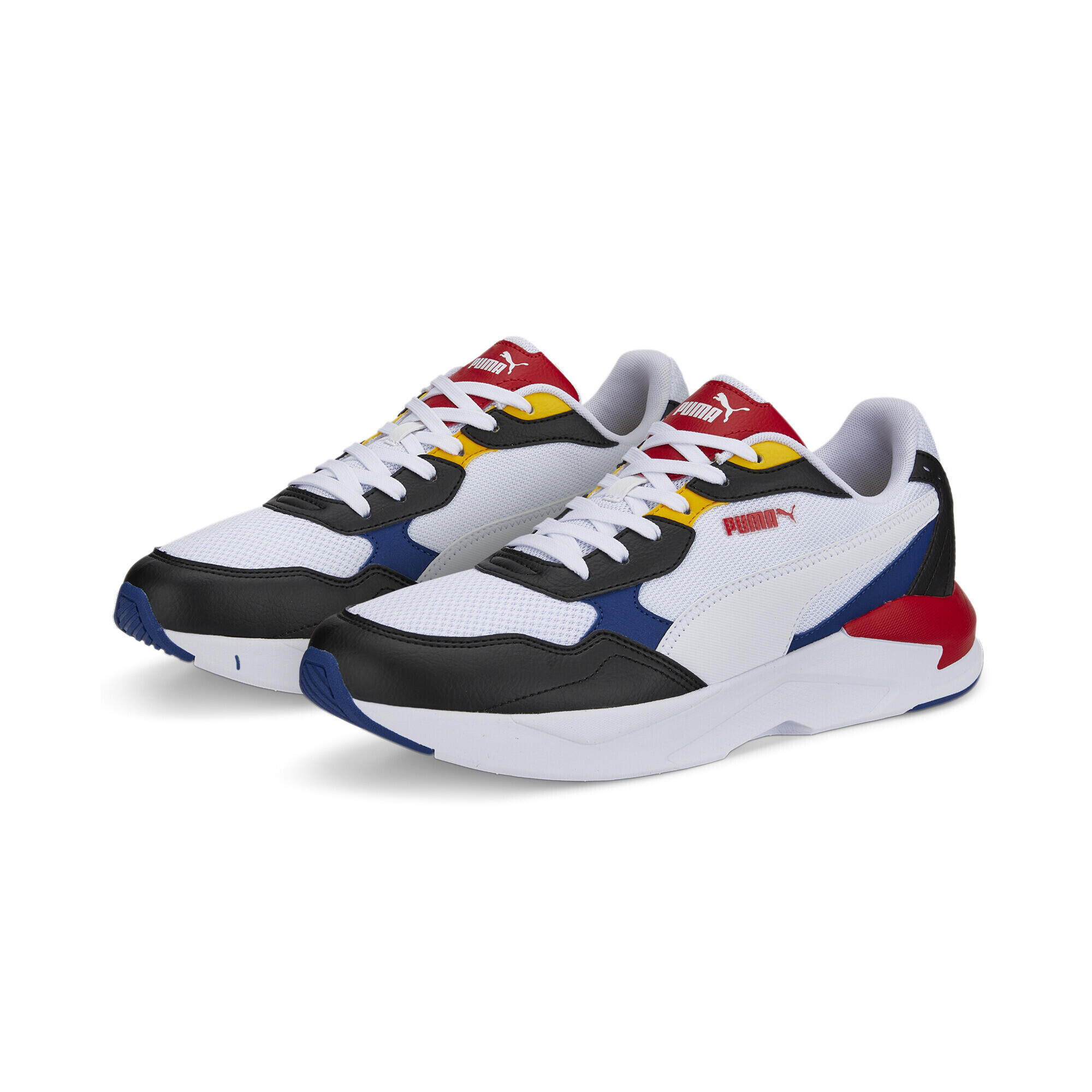 Puma - Sneakers X-ray Speed Lite Puma White Black Blazing Blue High Risk Red - Baskets - Blanc|noir|rouge - 42 - Decathlon