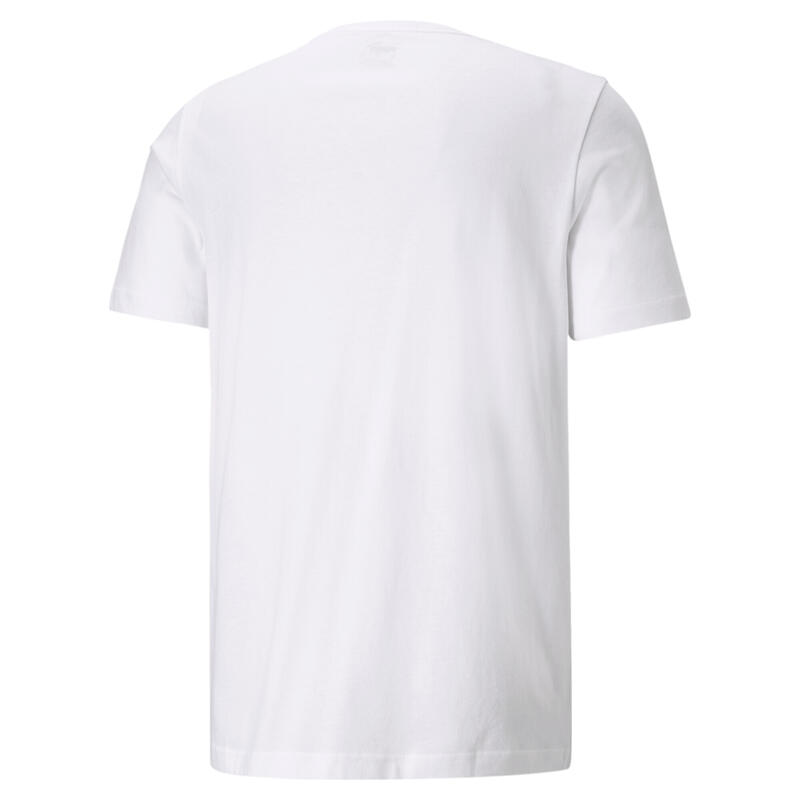 T-shirt con piccolo logo Essentials uomo PUMA White Cat