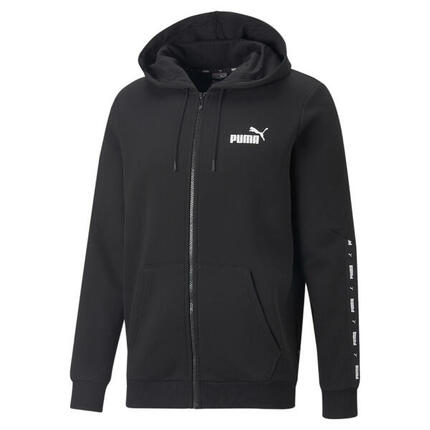 Essentials+ hoodie met rits met band voor heren PUMA Black