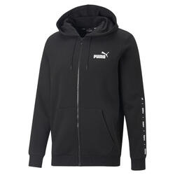 Sweat à capuche zippé Essentials+ Tape Homme PUMA Black