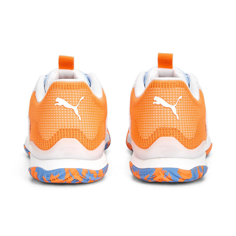 Solarattack RCT padel sportschoenen PUMA White Ultra Orange Team Light Blue