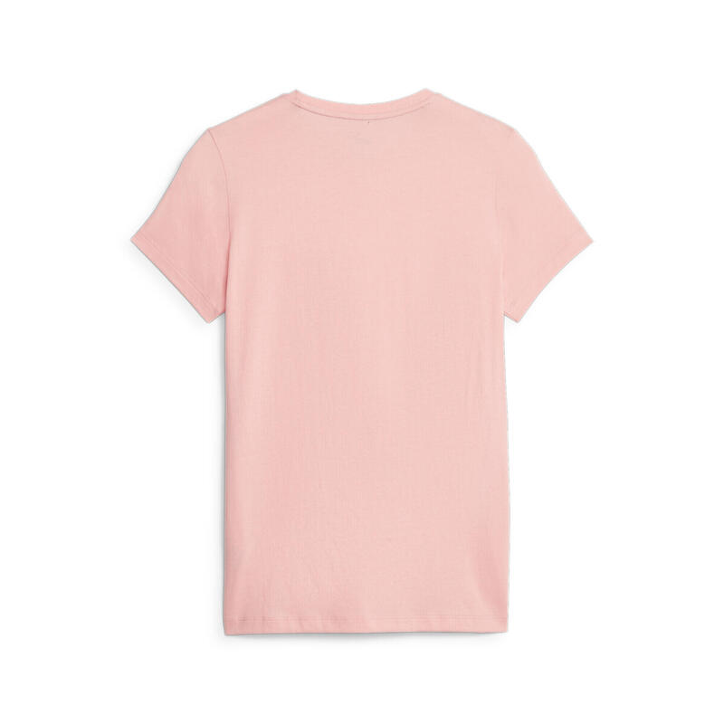 Essentials Logo T-Shirt Damen PUMA Peach Smoothie Pink