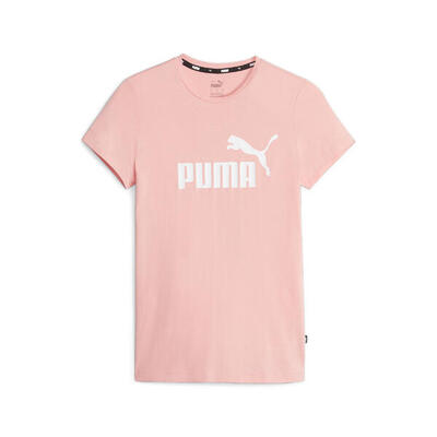 Essentials t-shirt met logo voor dames puma icy blue