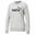 Essentials trui met ronde hals en logo voor dames PUMA Light Gray Heather