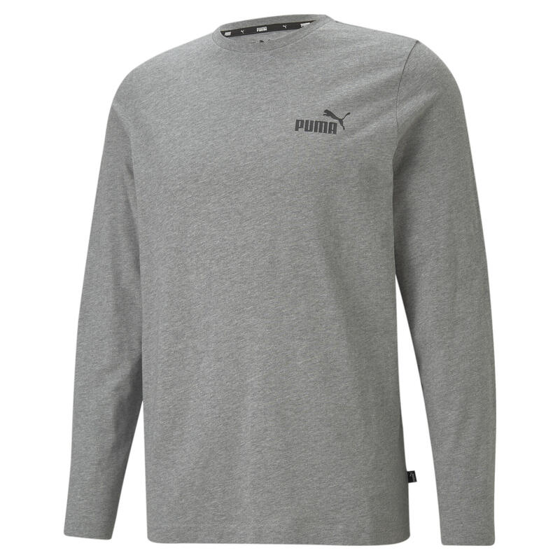 Camiseta Essentials de manga larga Hombre PUMA Medium Gray Heather