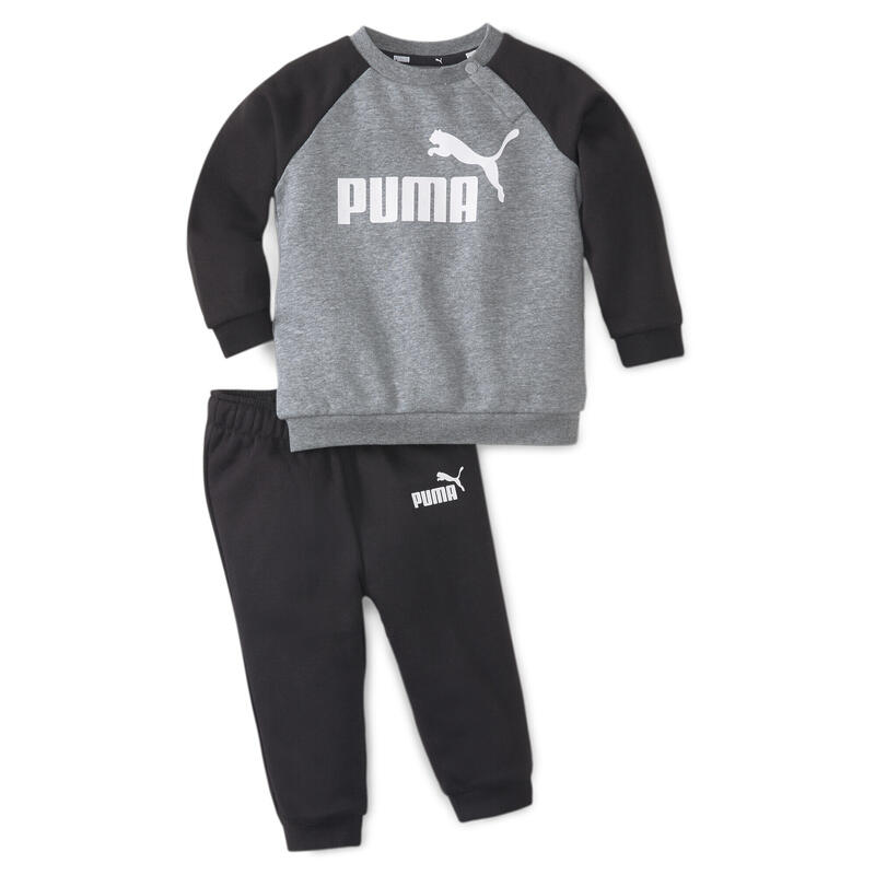 Completo da jogging con maniche raglan Minicats Essentials da bimbo PUMA Black