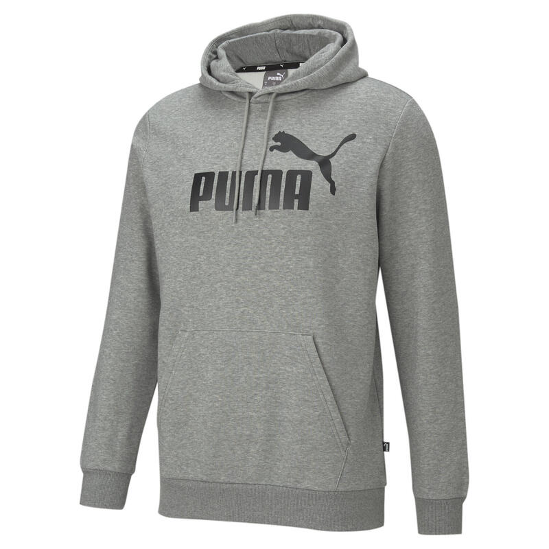 Puma Essential Big Logo Hoody, męska bluza, szara
