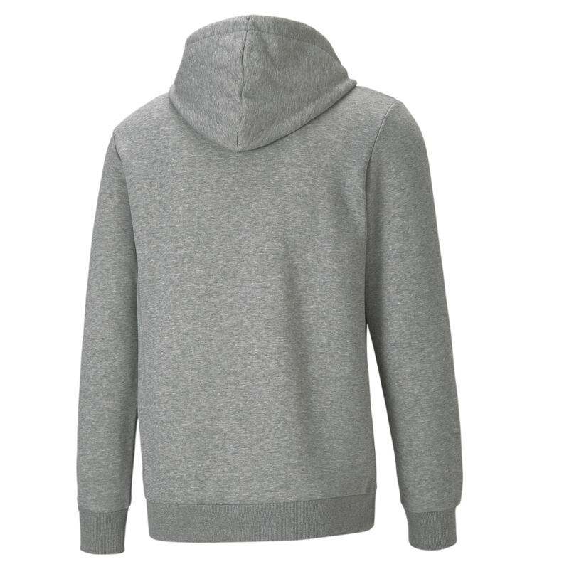 Essentials hoodie met groot logo voor heren PUMA Medium Gray Heather