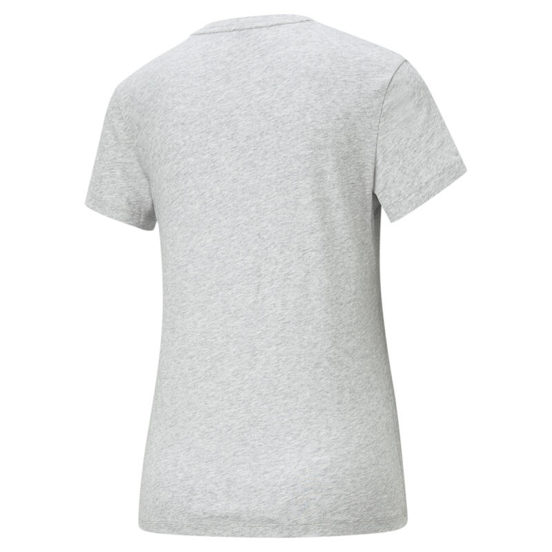 Essentials Logo T-shirt voor dames PUMA Light Gray Heather