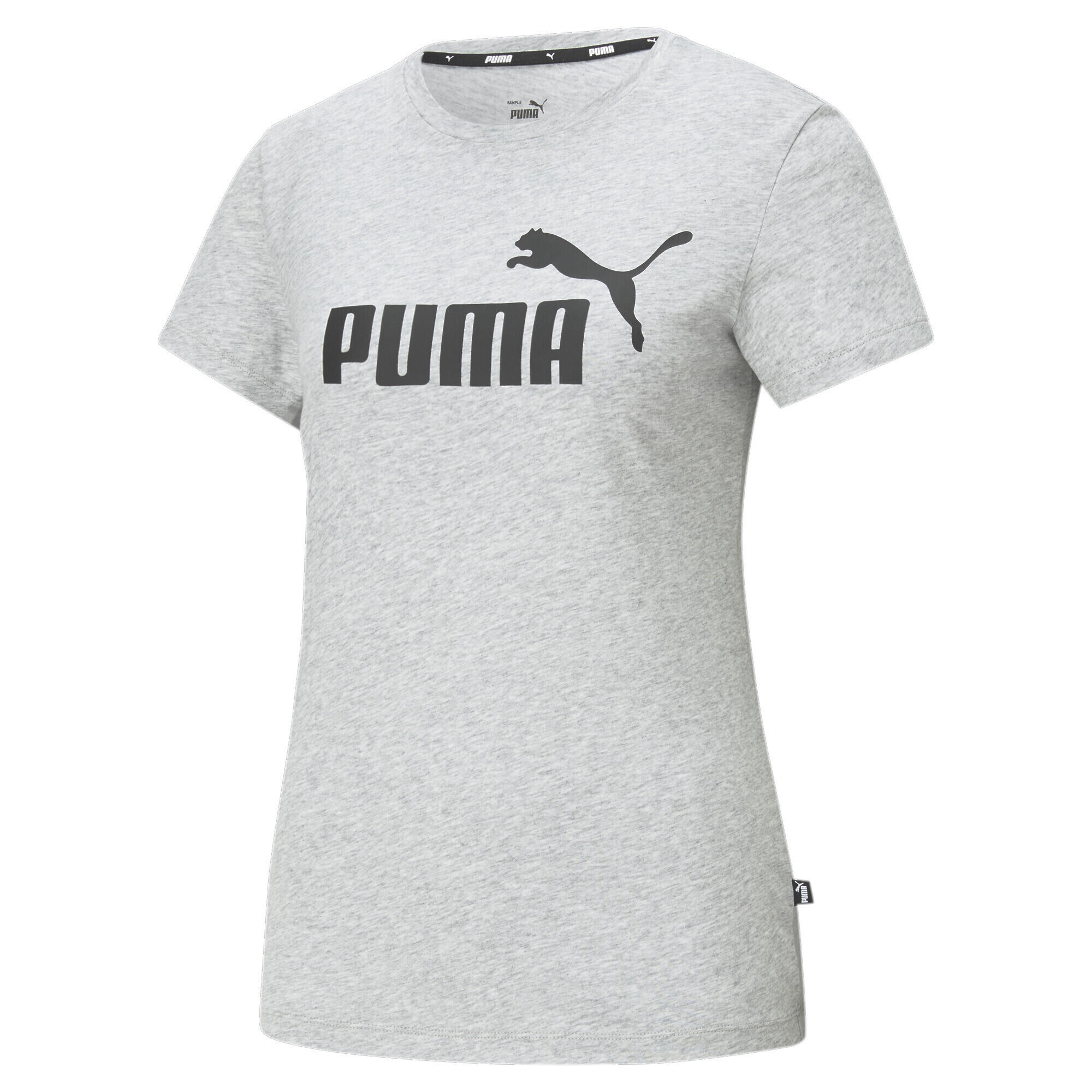 T-shirt à logo Essentials Femme PUMA Light Gray Heather 1/7