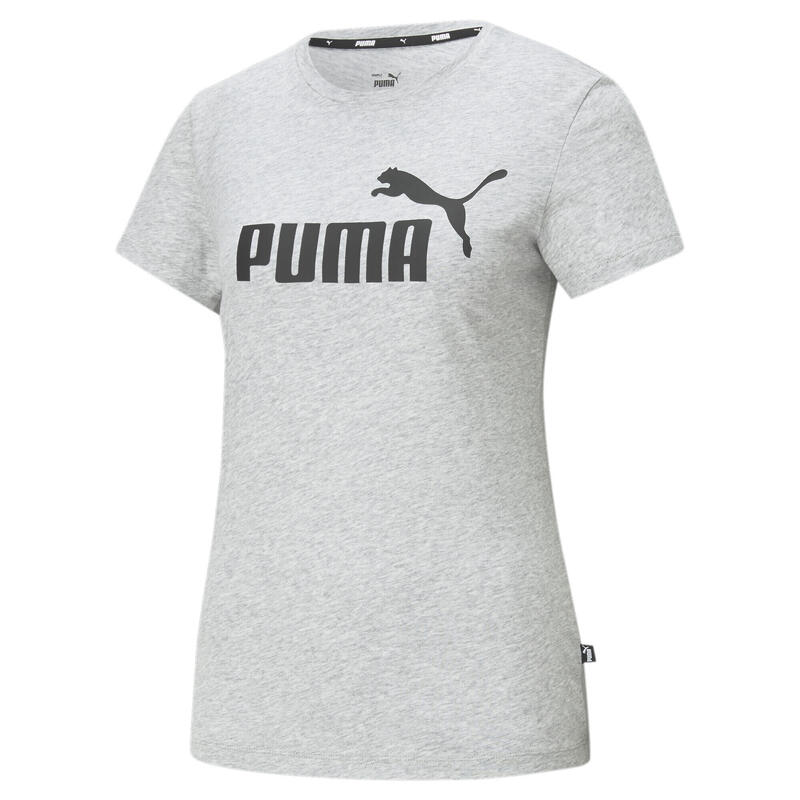 T-shirt con logo Essentials donna PUMA Light Gray Heather
