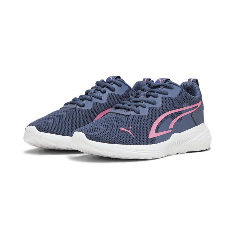 All-Day Active sneakers voor jongeren PUMA Inky Blue Strawberry Burst Pink