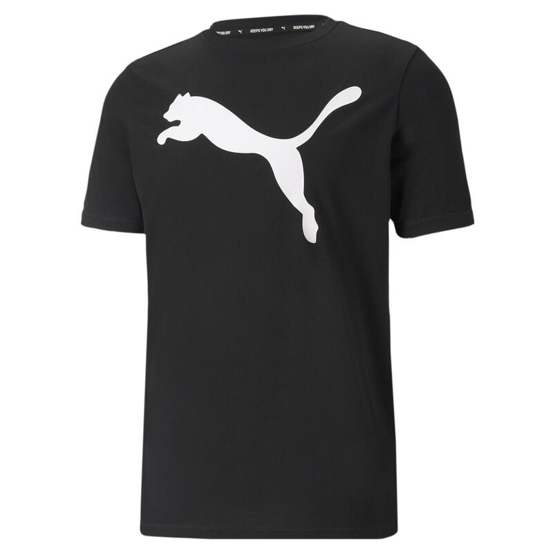 Active Big Logo T-shirt voor heren PUMA Black