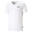 Essentials T-shirt met V-hals heren PUMA White