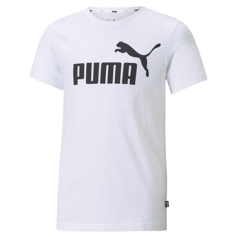 Essentials T-Shirt mit Logo Jungen PUMA White