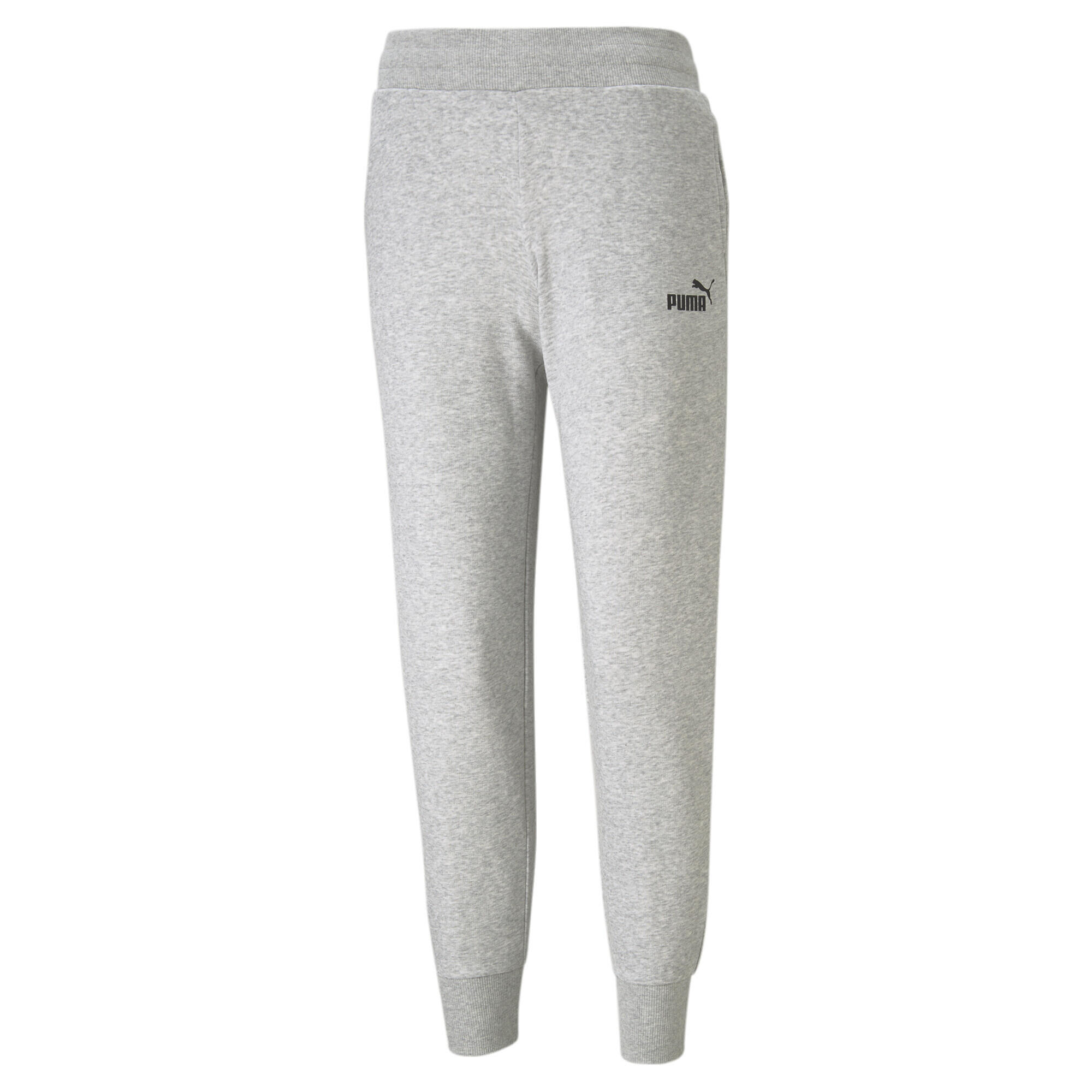 Essentials Jogginghose Damen PUMA Light Gray Heather 3/8