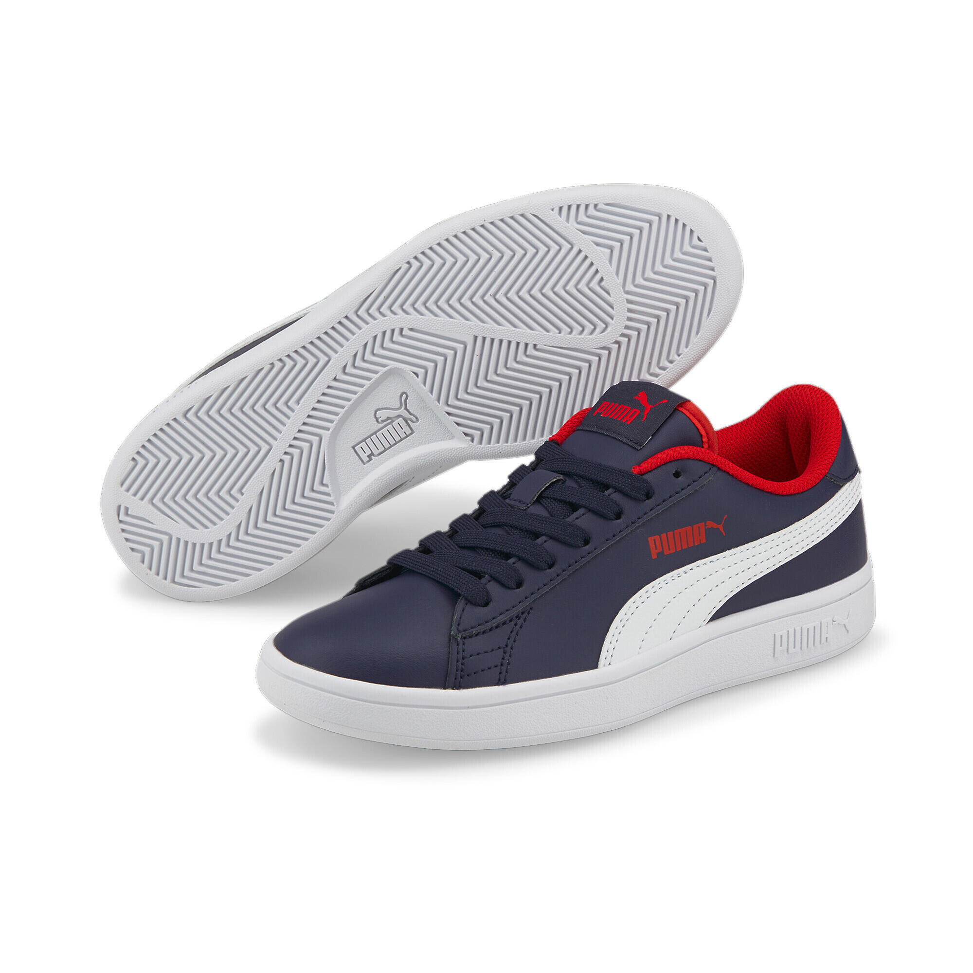 PUMA Smash V2 Sneakers Jugendliche PUMA Peacoat White High Risk Red Blue 2/15