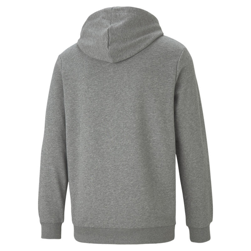 Felpa con cappuccio Essentials con logo grande da uomo PUMA Medium Gray Heather