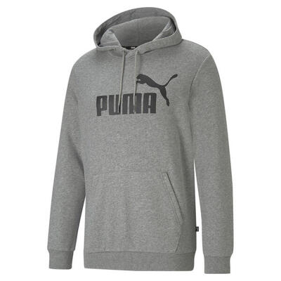 Essentials hoodie met groot logo voor heren puma black