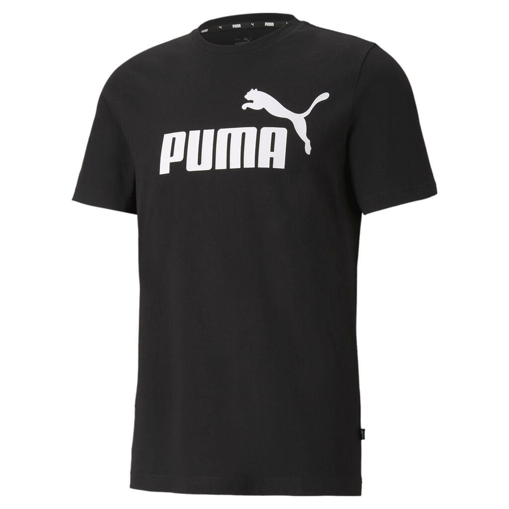 PUMA Mens Essentials Logo Tee T-Shirt - Black