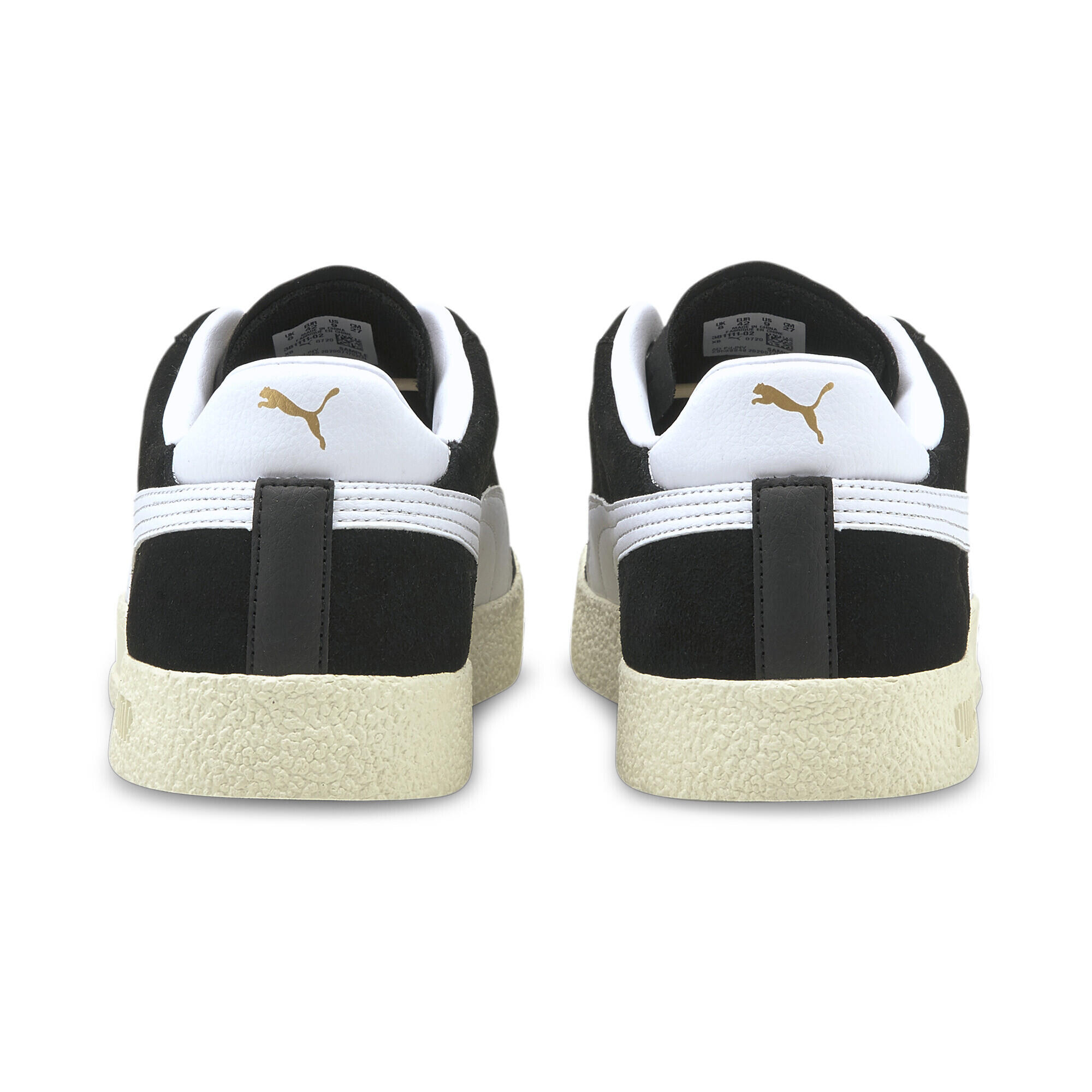 Club Sneaker Erwachsene PUMA Black White Team Gold Ivory Glow Beige 2/15