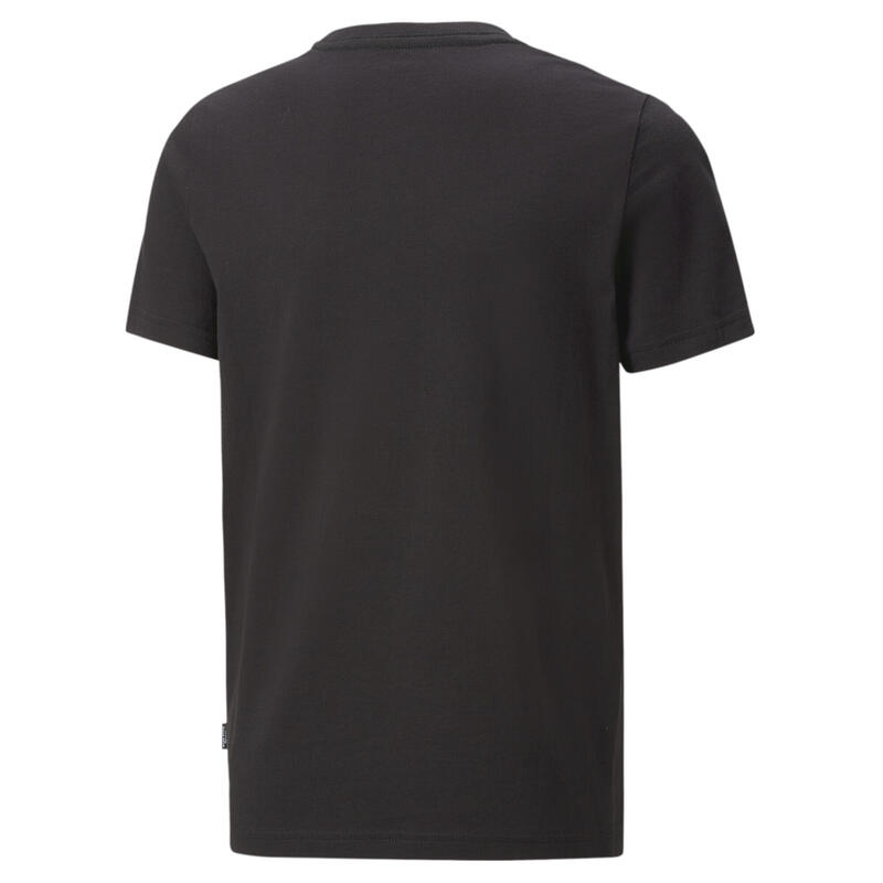Camiseta Niño Essentials+ Two-Tone Logo PUMA Black Warm Earth Red