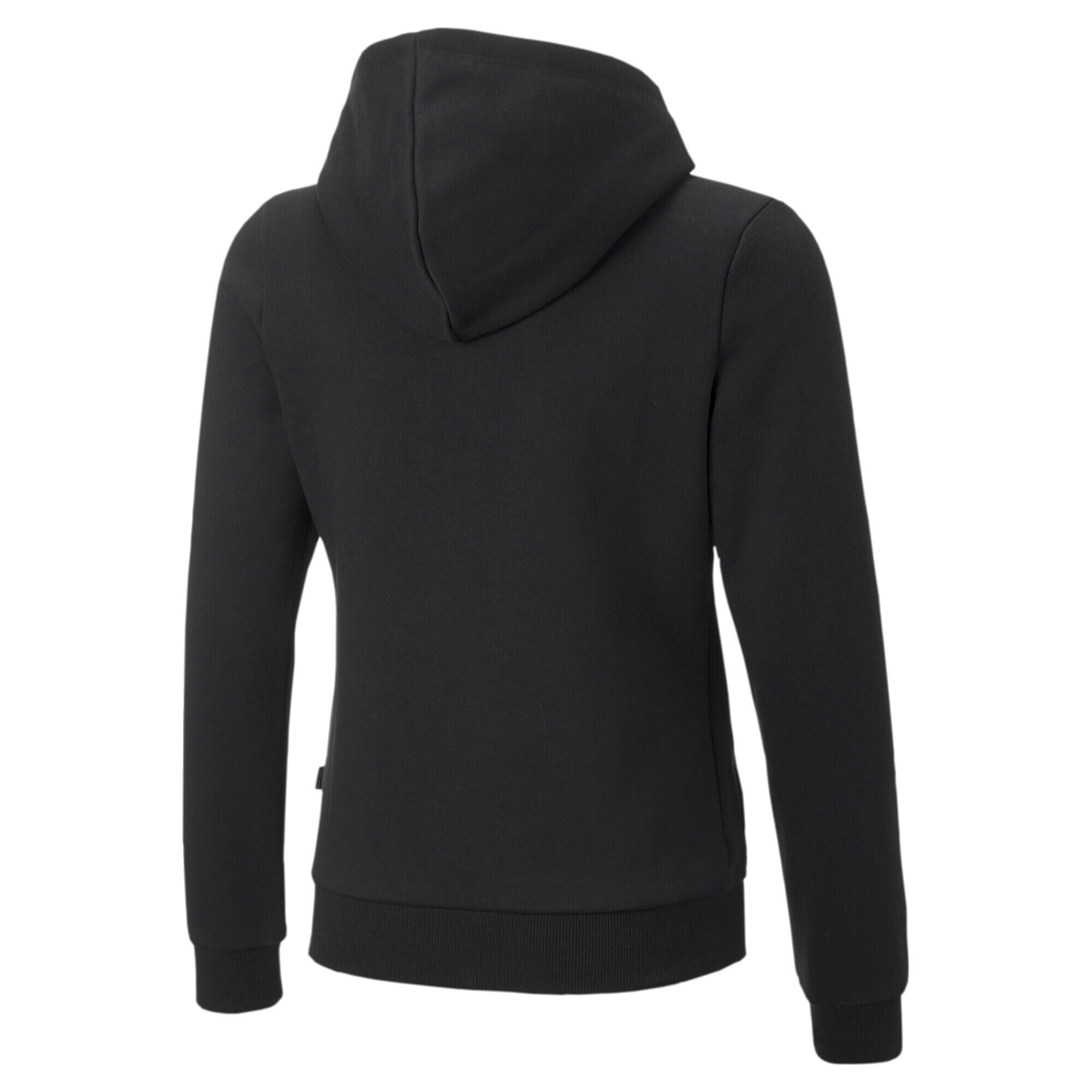 Sudadera Niños con capucha Essentials+ Logo Full-Zip Negro 6/6