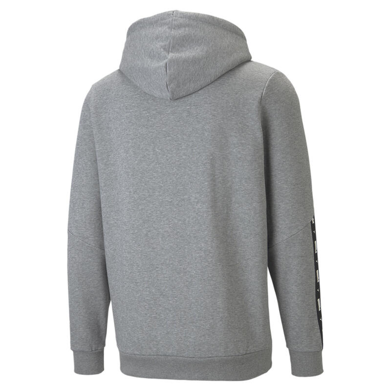 PUMA Essentials+ Tape Full-Zip Hoodie Top com capuz - Medium Gray Heather