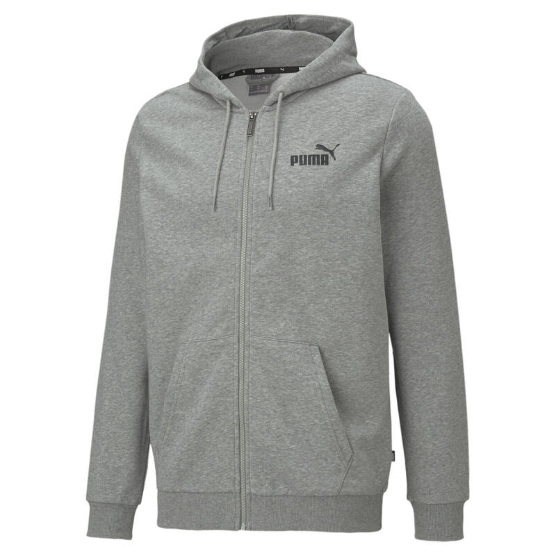 Hanorac cu fermoar complet Essentials Logo mic pentru bărbați PUMA