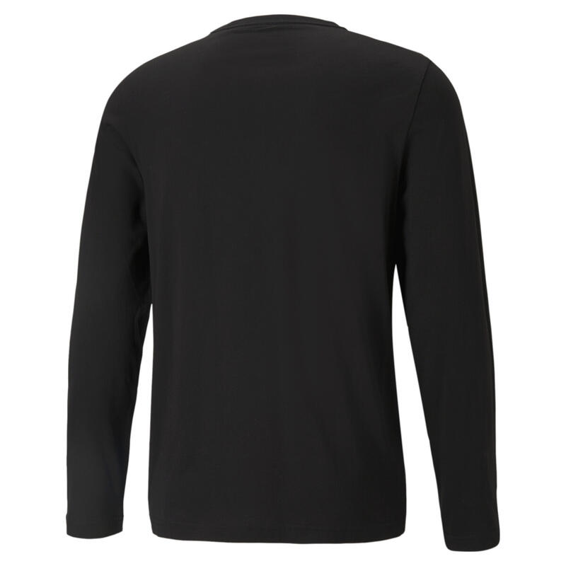 Essentials T-shirt met lange mouwen voor heren PUMA Black