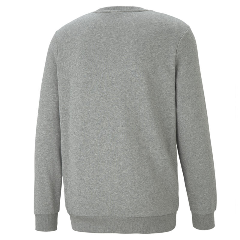 Felpa con logo piccolo Essentials uomo PUMA Medium Gray Heather