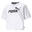 Essentials Logo Cropped T-Shirt Damen PUMA White