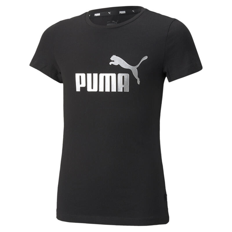T-shirt Essentials+ Logo da ragazzo PUMA Black