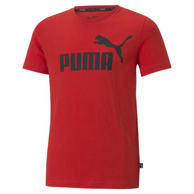 T-shirt con logo Essentials per ragazzi PUMA High Risk Red