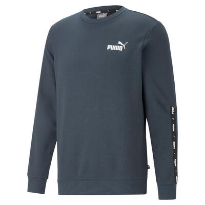 Essentials+ Sweatshirt mit Rundhalsausschnitt und Logo-Tape Herren PUMA