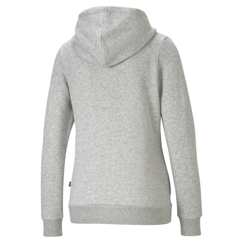 Felpa con cappuccio a zip intera Essentials da donna PUMA Light Gray Heather