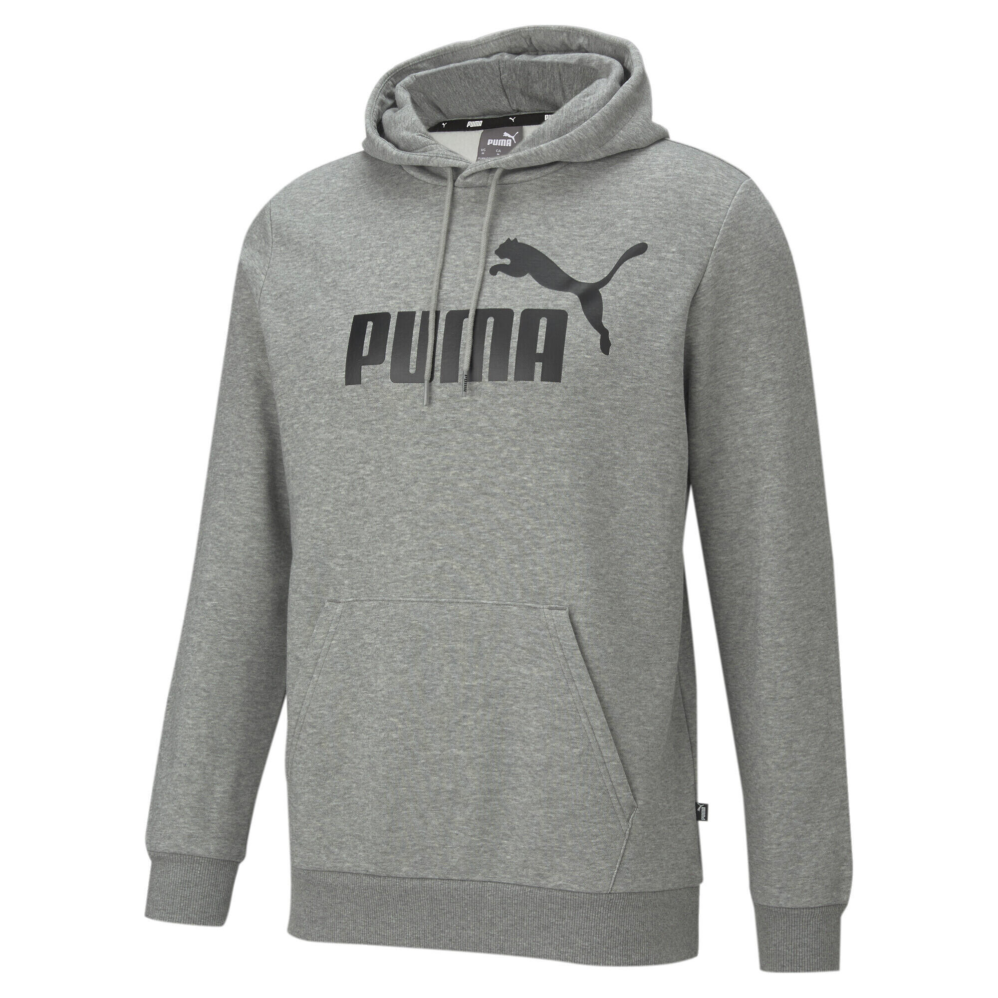 PUMA Pánská mikina s velkým logem Essentials PUMA Medium Gray Heather