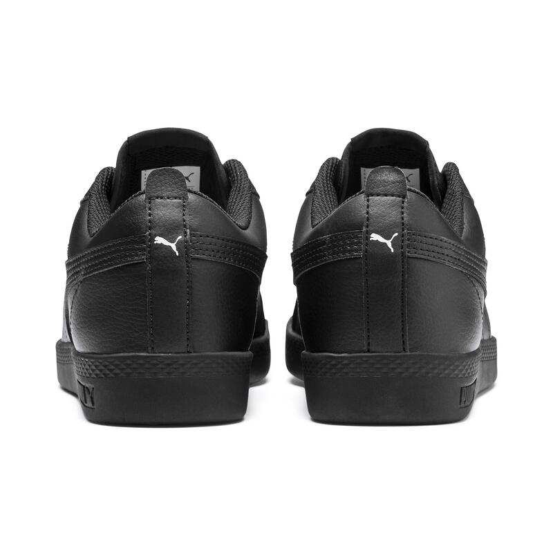 Smash v2 Leder-Sneakers Damen PUMA Black