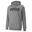 PUMA Mens Essentials Full-Length Hoodie Hooded Top - Medium Gray Heather