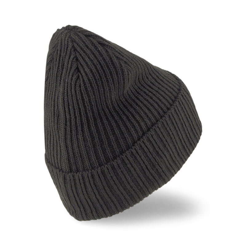 Bab Puma Ribbed Classic Cuff Beanie, Fekete, Unisex