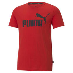 Essentials T-shirt met logo jongeren PUMA High Risk Red