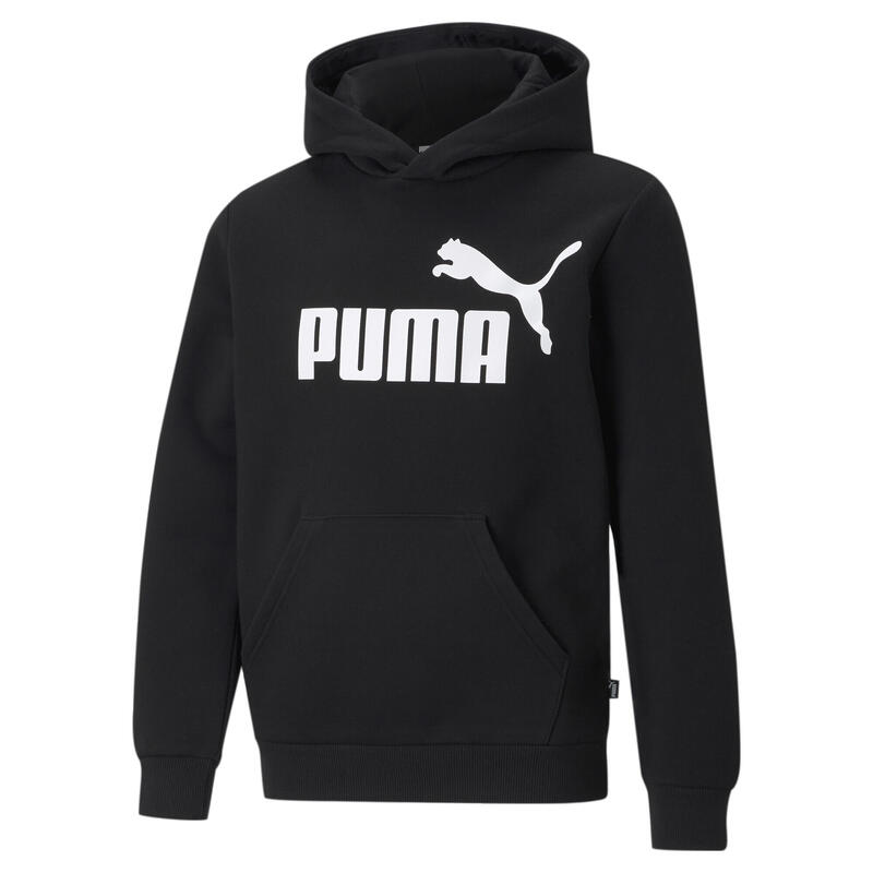 Felpa con cappuccio e logo grande Essentials Youth PUMA Black Felpa con cappuccio e logo grande Essentials Youth PUMA Black