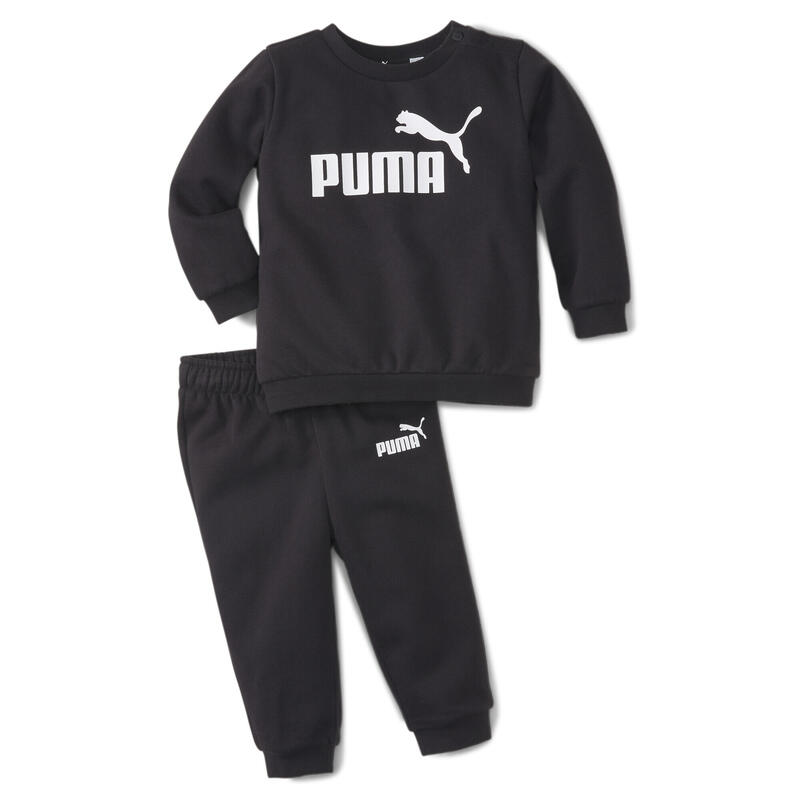 Survêtement à col rond Essentials Minicats bébé PUMA Cotton Black