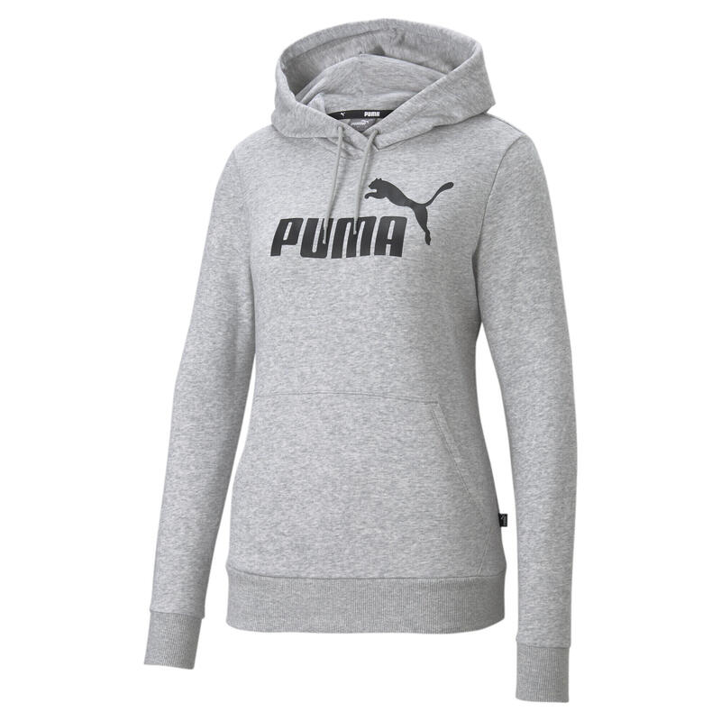 Essentials hoodie met logo dames PUMA Light Gray Heather