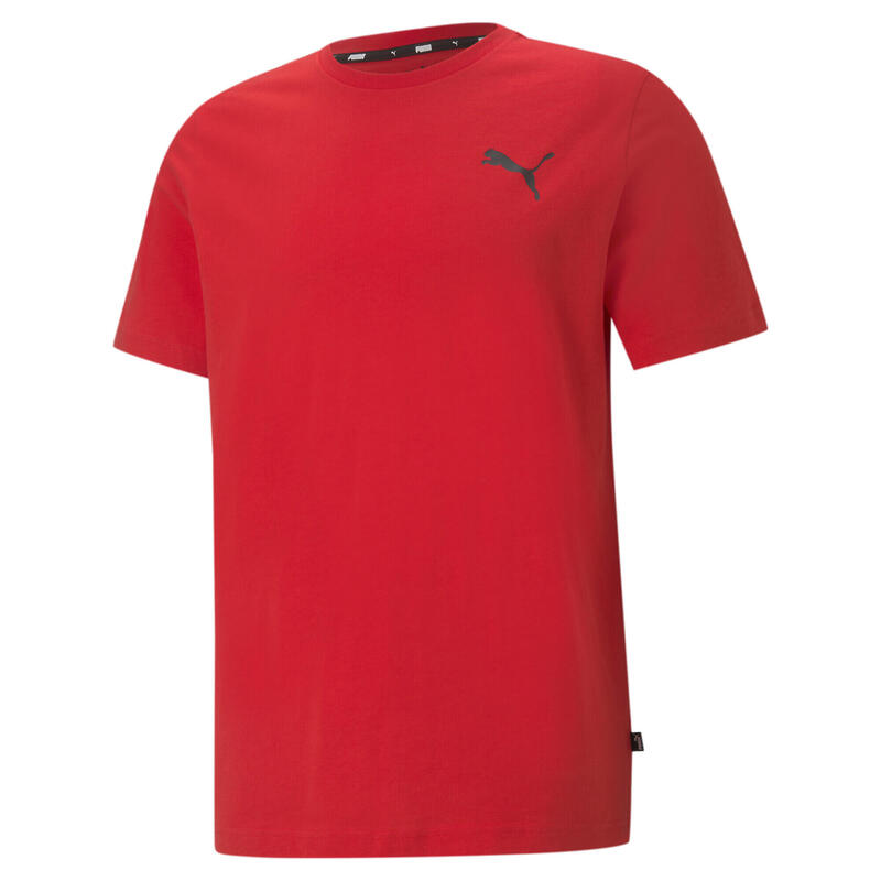 T-shirt con piccolo logo Essentials uomo PUMA High Risk Red Cat