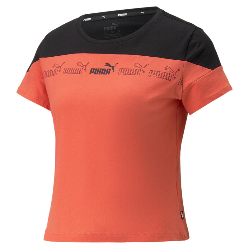 Günstiger Großhandelsverkauf Around the Damen DECATHLON T-Shirt - Salmon Black Pink PUMA PUMA Block