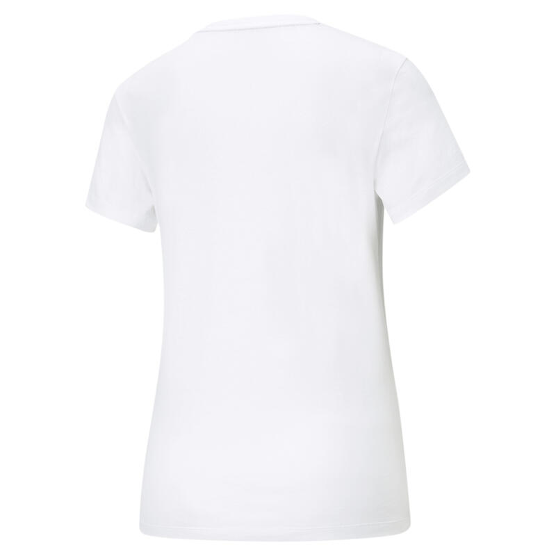 Essentials Logo T-Shirt Damen PUMA White