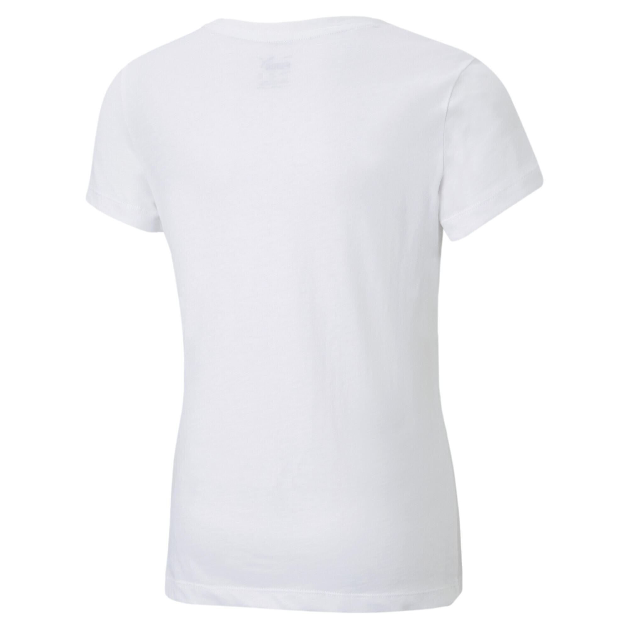 Essentials+ Logo T-Shirt Jugendliche PUMA White 2/3